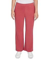 Ruby Rd. Luxe Ribbed Wide-Leg Pull-On Coordinating Pants