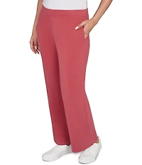 Ruby Rd. Luxe Ribbed Wide-Leg Pull-On Coordinating Pants