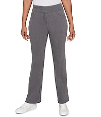 Ruby Rd. Petite Size Bootcut Flare Leg Pull-On Jeans