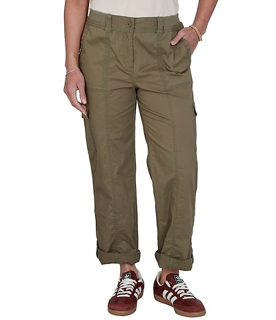 Ruby Rd. Petite Size Cargo Rolled Cuff Pants
