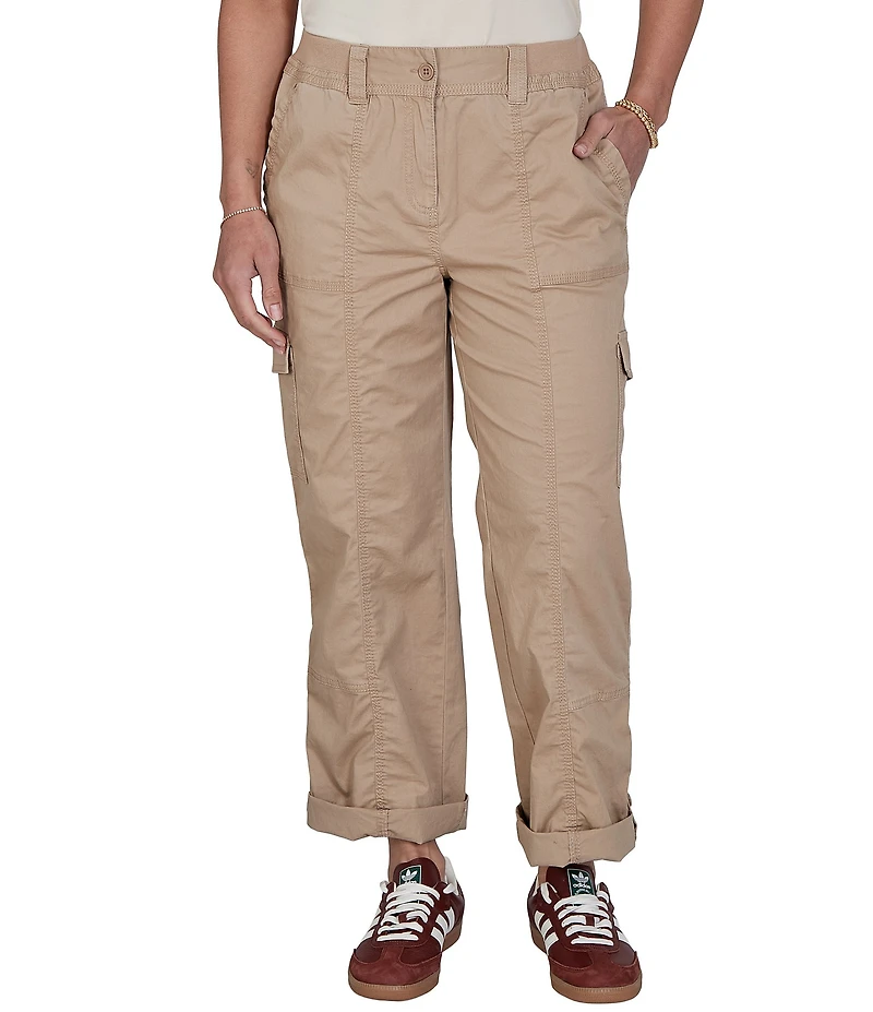 Ruby Rd. Petite Size Cargo Rolled Cuff Pants