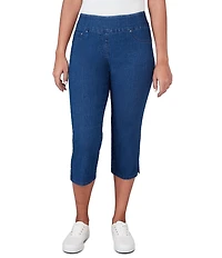 Ruby Rd. Petite Size Extra Stretch Denim Capri Pull-On Pants