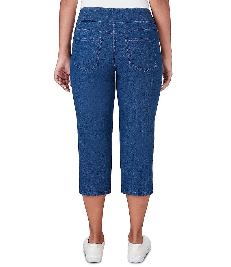 Ruby Rd. Petite Size Extra Stretch Denim Capri Pull-On Pants