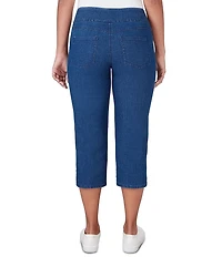 Ruby Rd. Petite Size Extra Stretch Denim Capri Pull-On Pants