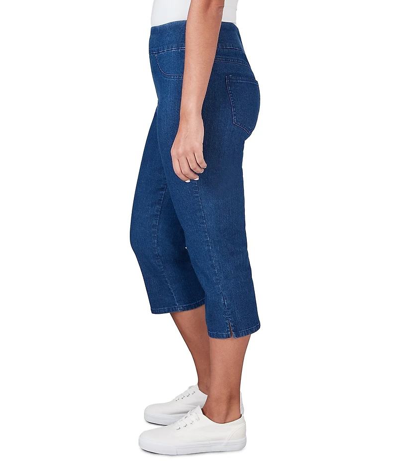 Ruby Rd. Petite Size Extra Stretch Denim Capri Pull-On Pants