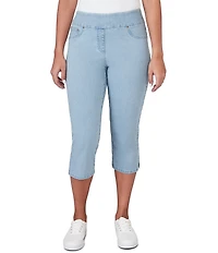 Ruby Rd. Petite Size Extra Stretch Denim Capri Pull-On Pants