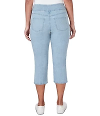 Ruby Rd. Petite Size Extra Stretch Denim Capri Pull-On Pants