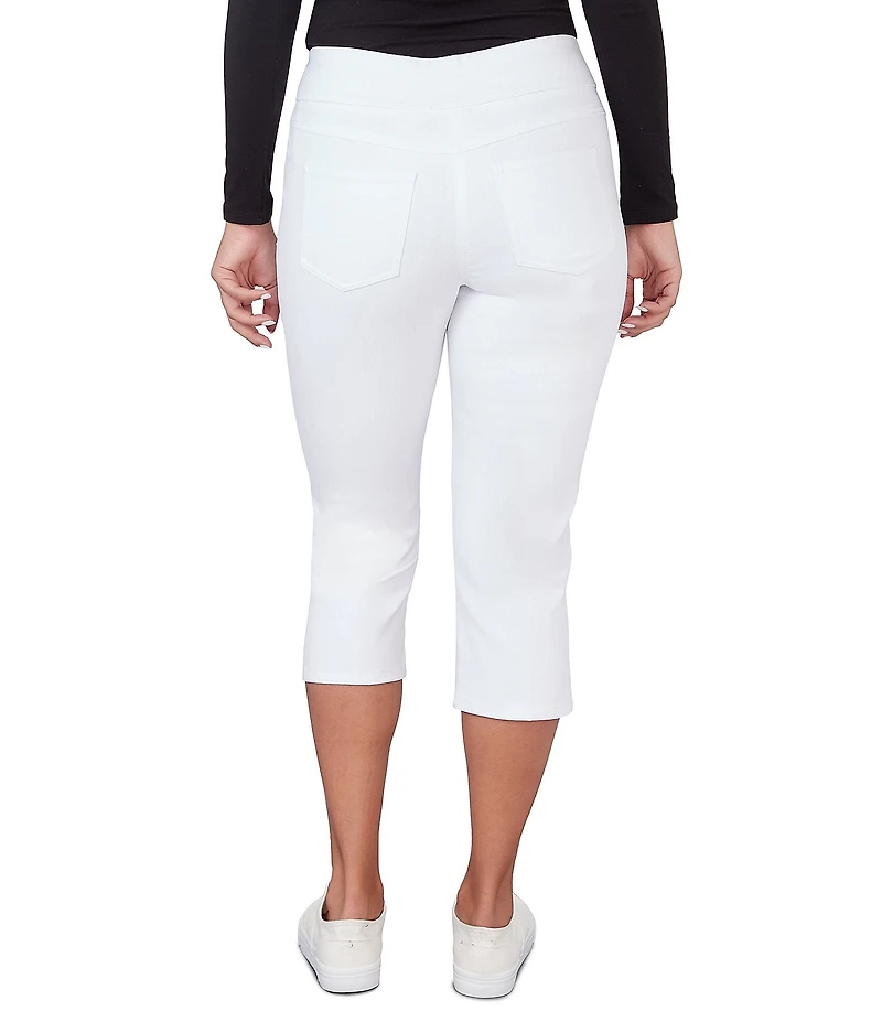 Ruby Rd. Petite Size Extra Stretch Denim Pull-On Capri Pants