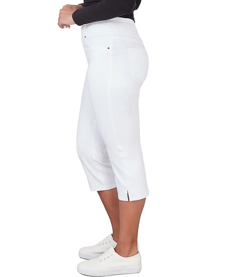 Ruby Rd. Petite Size Extra Stretch Denim Pull-On Capri Pants