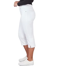 Ruby Rd. Petite Size Extra Stretch Denim Pull-On Capri Pants