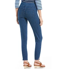 Ruby Rd. Petite Size Extra Stretch Denim Straight Leg Pull-On Ankle Jeans