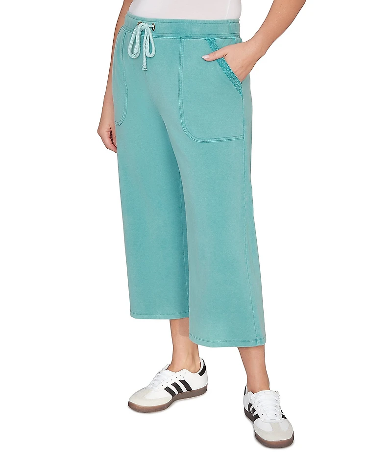Ruby Rd. Petite Size French Terry Relaxed Pull-On Pants