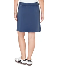 Ruby Rd. Petite Size French Terry Ribbed Waist Pull-On Skort