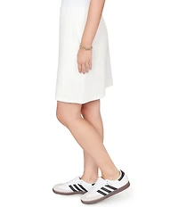 Ruby Rd. Petite Size French Terry Ribbed Waist Pull-On Skort