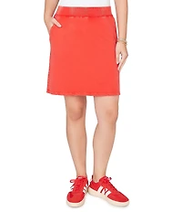 Ruby Rd. Petite Size French Terry Ribbed Waist Pull-On Skort