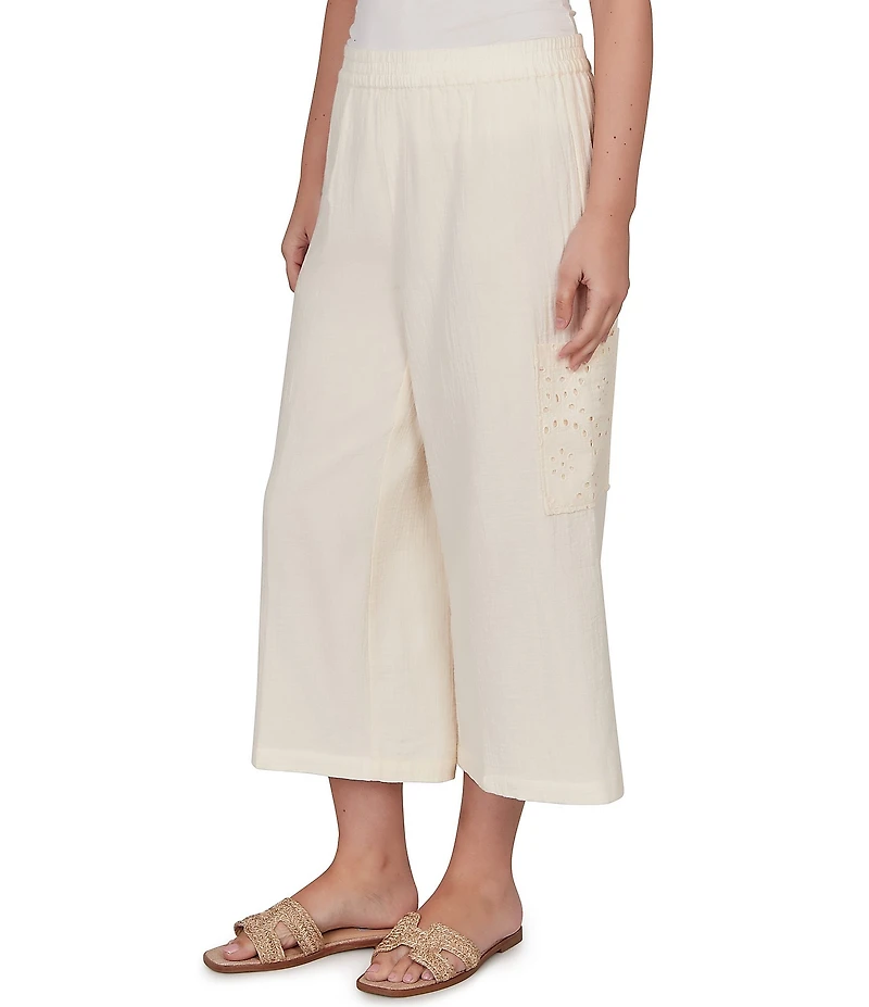 Ruby Rd. Petite Size Gauze Pull-On Cargo Pants