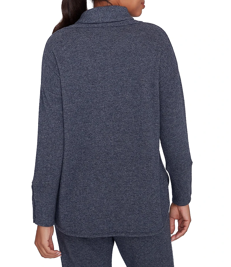 Ruby Rd. Petite Size Knit Cowl Neck Long Sleeve Cozy Top