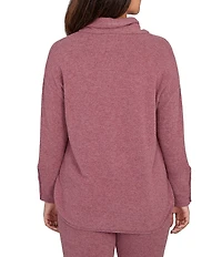 Ruby Rd. Petite Size Knit Cowl Neck Long Sleeve Cozy Top