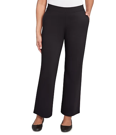 Ruby Rd. Petite Size Luxe Double Knit Tailored Pull-On Pants