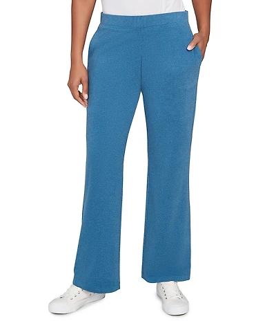 Ruby Rd. Petite Size Luxe Ribbed Textured Pull-On Pants