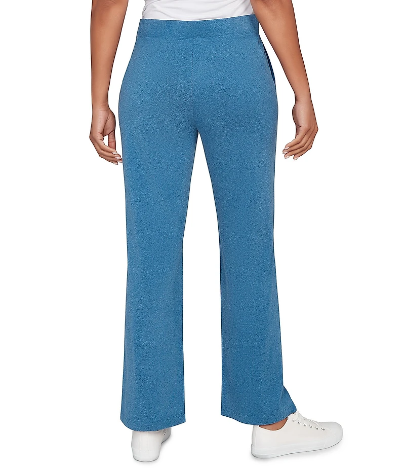Ruby Rd. Petite Size Luxe Ribbed Textured Pull-On Pants