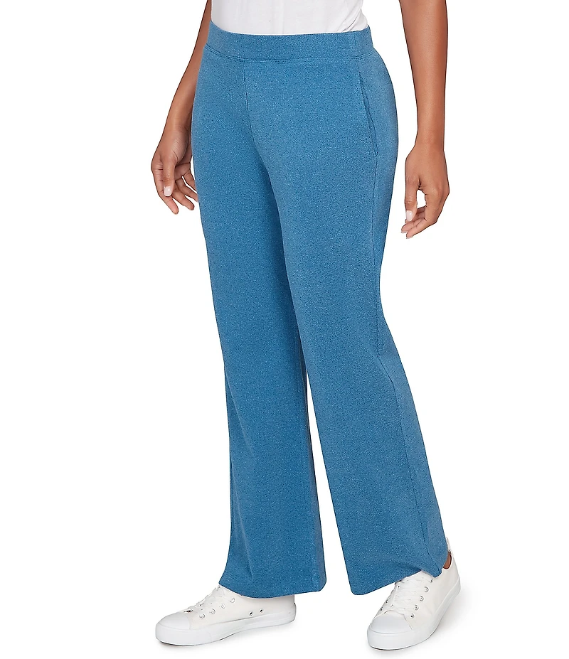 Ruby Rd. Petite Size Luxe Ribbed Textured Pull-On Pants