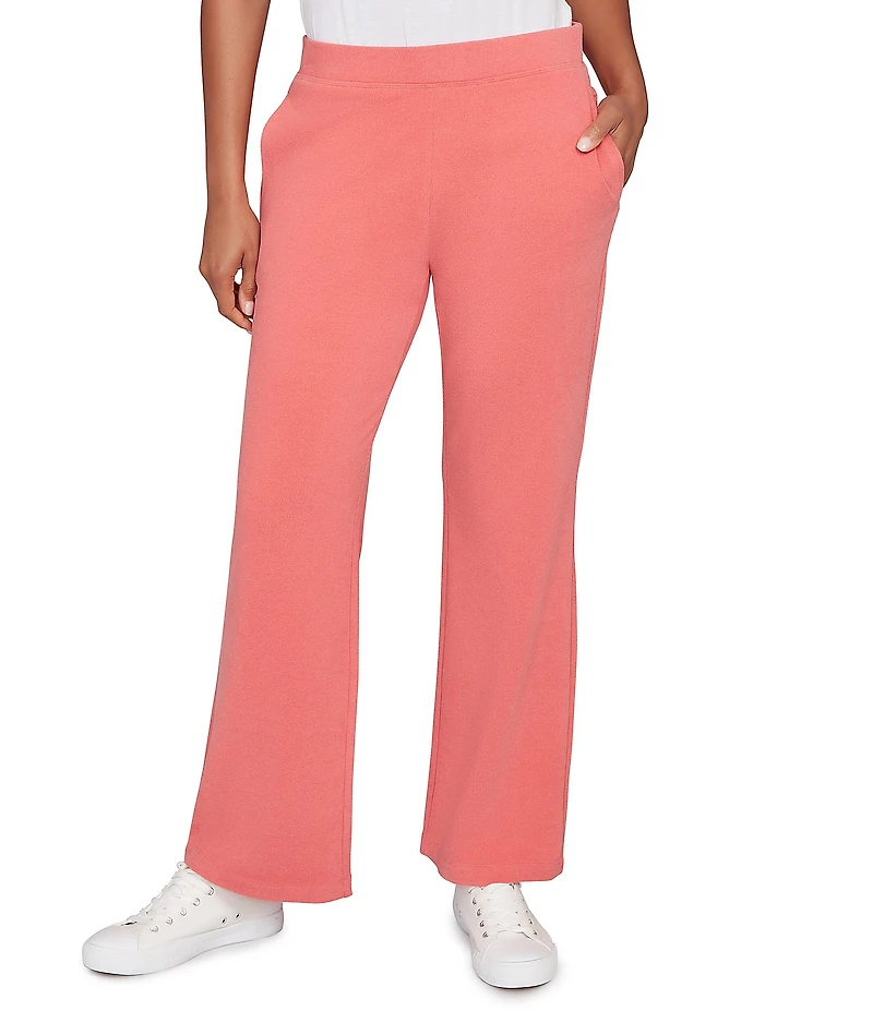 Ruby Rd. Petite Size Luxe Ribbed Textured Pull-On Pants