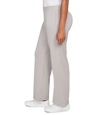 Ruby Rd. Petite Size Luxe Ribbed Textured Pull-On Pants