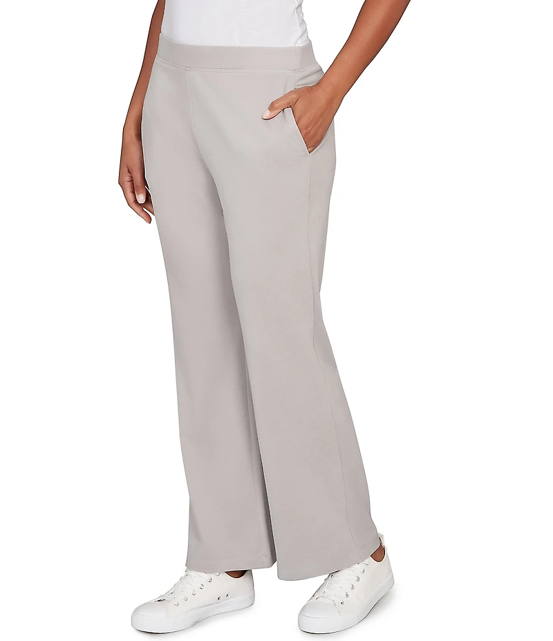 Ruby Rd. Petite Size Luxe Ribbed Textured Pull-On Pants