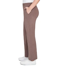 Ruby Rd. Petite Size Luxe Ribbed Wide-Leg Pull-On Coordinating Pants
