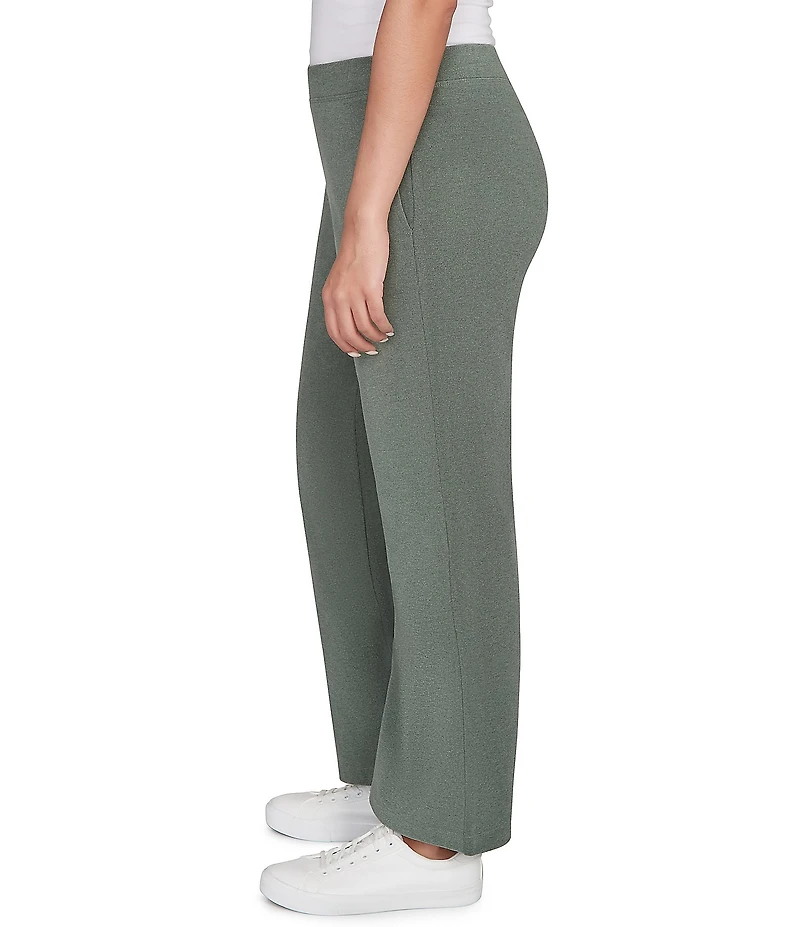 Ruby Rd. Petite Size Luxe Ribbed Wide-Leg Pull-On Coordinating Pants