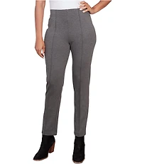Ruby Rd. Petite Size Ponte Knit Pintuck Pull-On Pants