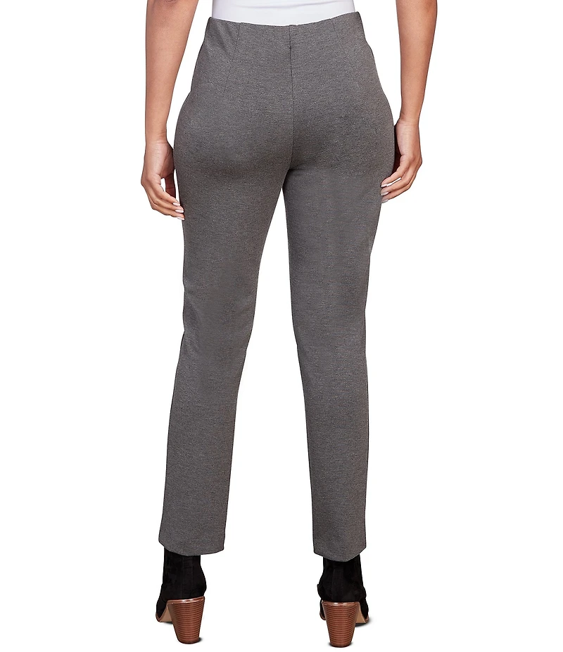 Ruby Rd. Petite Size Ponte Knit Pintuck Pull-On Pants