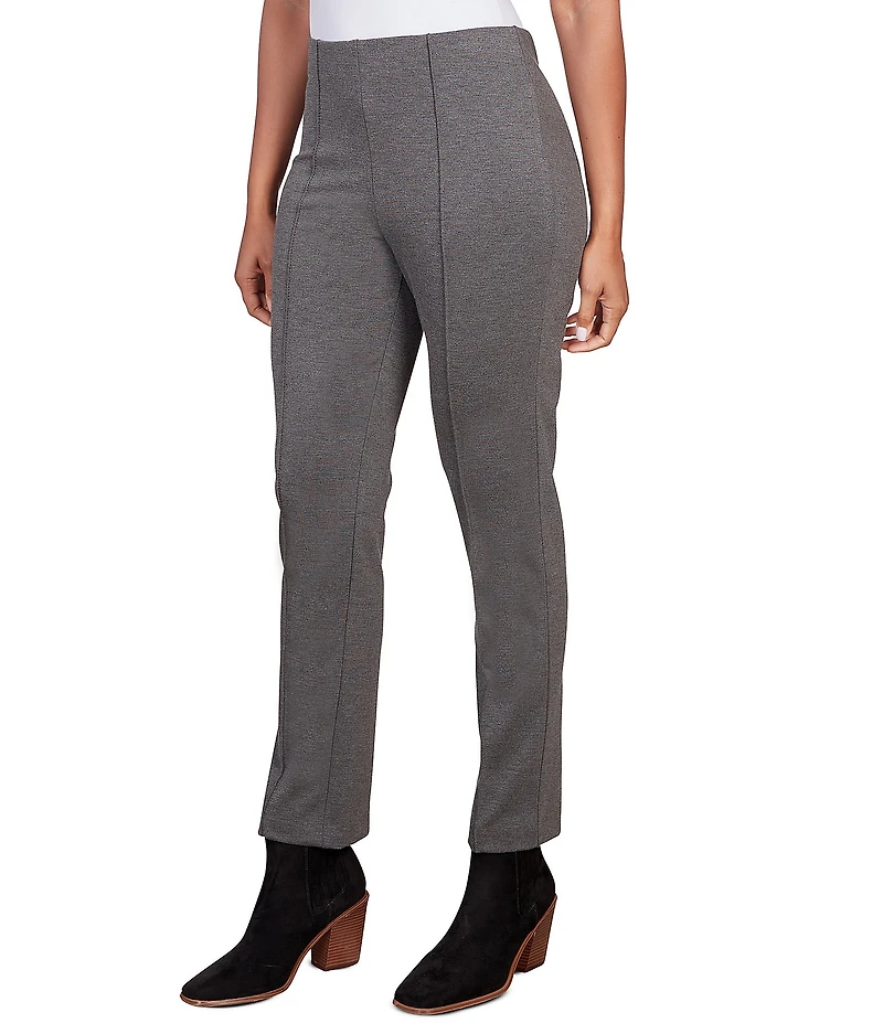 Ruby Rd. Petite Size Ponte Knit Pintuck Pull-On Pants