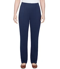 Ruby Rd. Petite Size Ponte Knit Pintuck Pull-On Pants