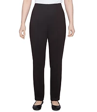 Ruby Rd. Petite Size Ponte Knit Pintuck Pull-On Pants