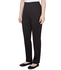 Ruby Rd. Petite Size Ponte Knit Pintuck Pull-On Pants