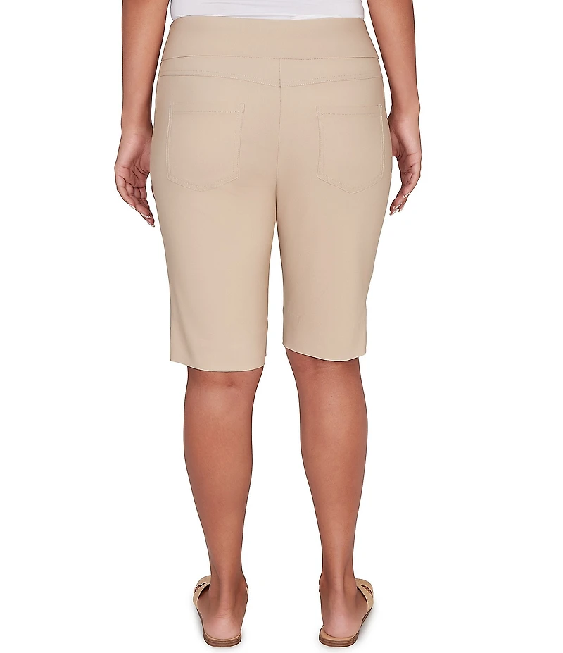 Ruby Rd. Petite Size Silky Tech Bermuda Pull-On Shorts
