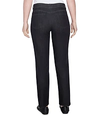 Ruby Rd. Petite Size Soft Denim Pull-On Boot-Cut Jeans