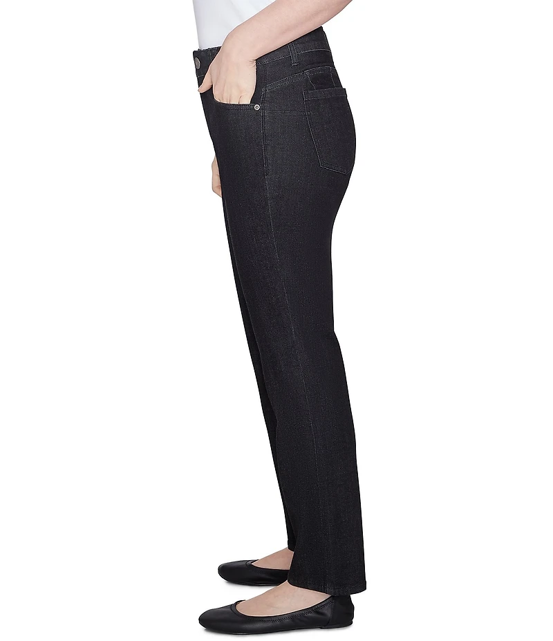 Ruby Rd. Petite Size Soft Denim Pull-On Boot-Cut Jeans
