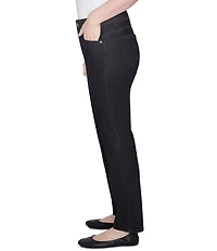 Ruby Rd. Petite Size Soft Denim Pull-On Boot-Cut Jeans
