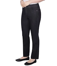 Ruby Rd. Petite Size Soft Denim Pull-On Boot-Cut Jeans