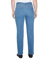 Ruby Rd. Petite Size Soft Denim Pull-On Boot-Cut Jeans