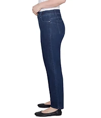 Ruby Rd. Petite Size Soft Denim Pull-On Boot-Cut Jeans