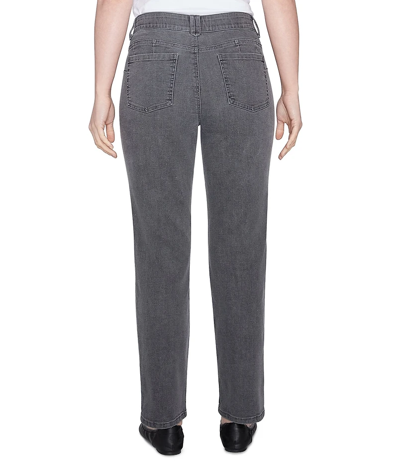 Ruby Rd. Petite Size Soft Denim Pull-On Boot-Cut Jeans