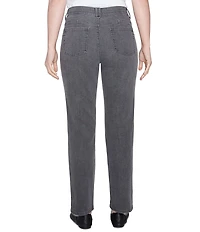 Ruby Rd. Petite Size Soft Denim Pull-On Boot-Cut Jeans