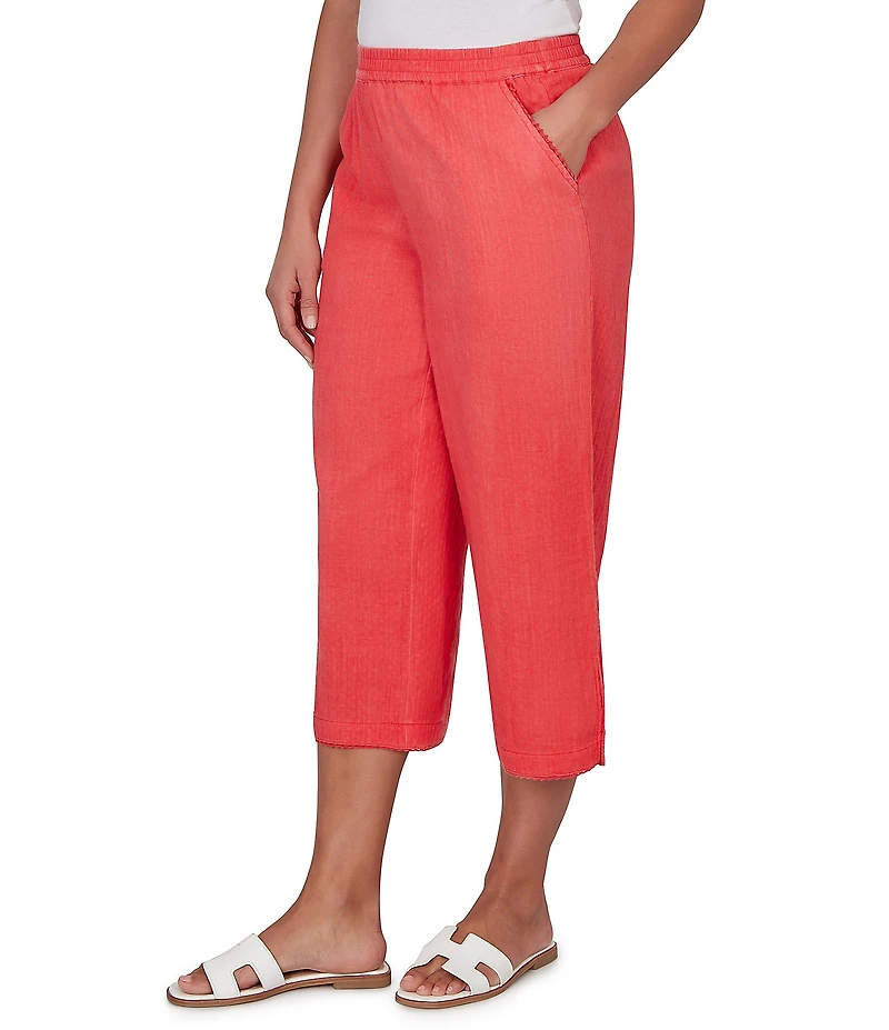 Ruby Rd. Petite Size Soft Double Gauze Relaxed Pull-On Pant