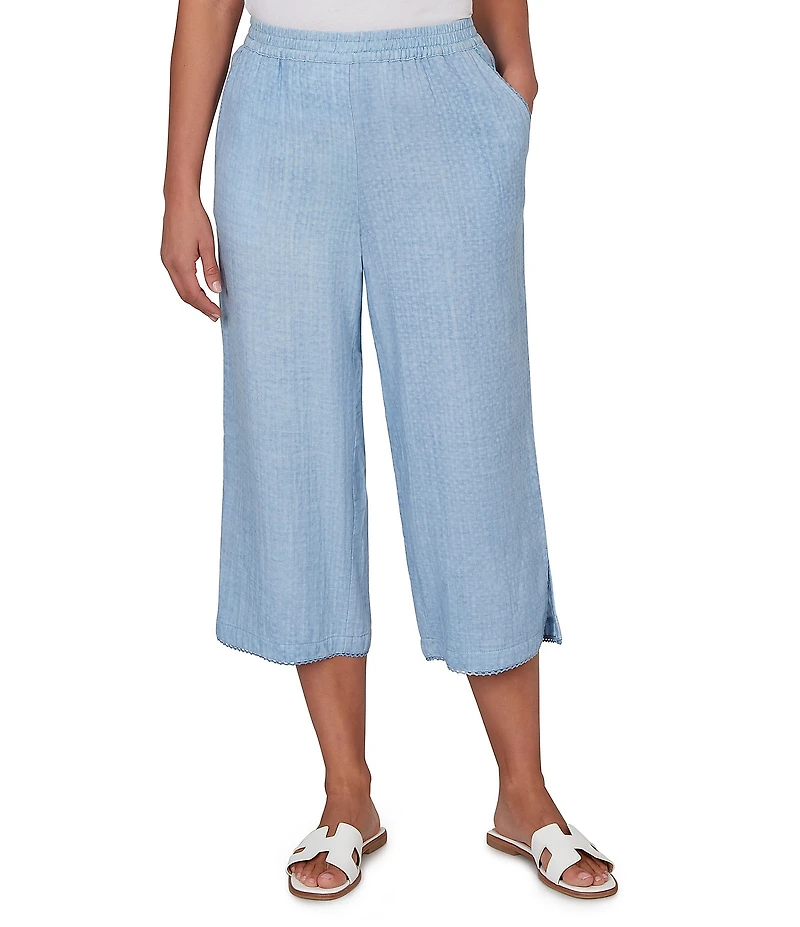 Ruby Rd. Petite Size Soft Double Gauze Relaxed Pull-On Pant