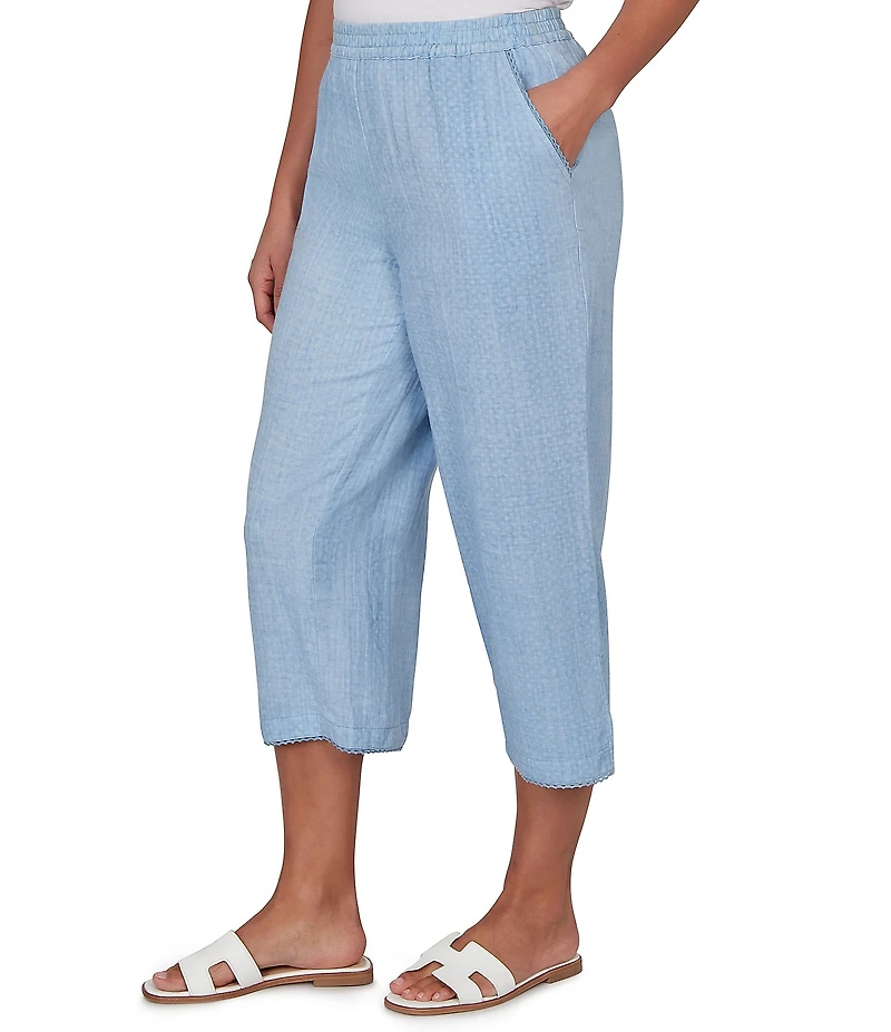 Ruby Rd. Petite Size Soft Double Gauze Relaxed Pull-On Pant
