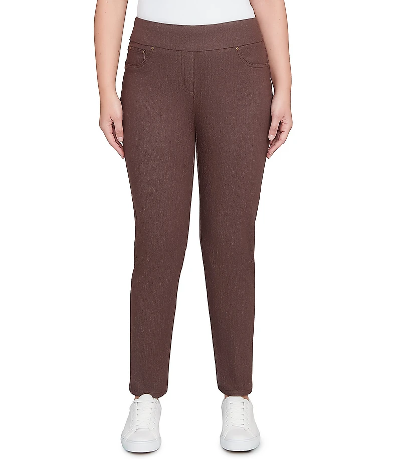 Ruby Rd. Petite Size Soft Stretch Pull-On Ankle Pants